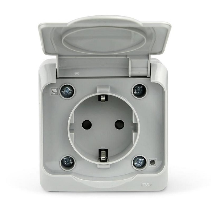 

Розетка TOKOV ELECTRIC TKE-NX-R1Z-C06-IP54 1-м ОП Nix 16А IP54 250В с заземл. с крышкой сер, TKE-NX-R1Z-C06-IP54