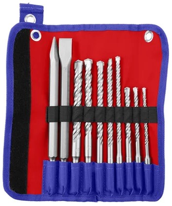 

Набор EMTOP EHDR12101 из 10 сверл и зубил, EHDR12101