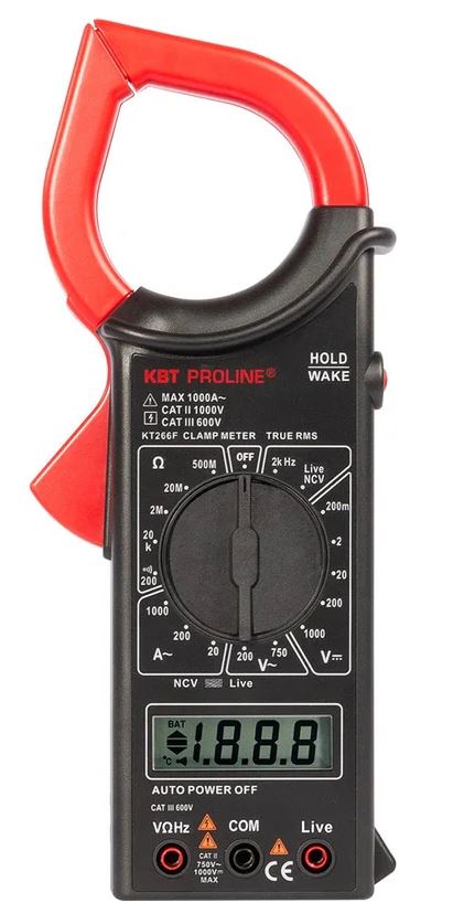 

Токовые клещи цифровые КВТ 79133 KT 266F серия PROLINE, 79133