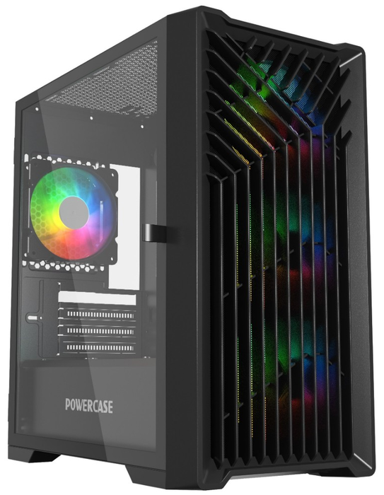 

Корпус mATX Powercase Mistral Micro X4B CMMXB-L4 чёрный, без БП, боковая панель из закаленного стекла, 4х 120mm 5-color fan, 2*USB 2.0, 1x USB 3.0, Mistral Micro X4B