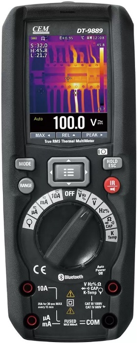 

Мультиметр CEM DT-9889 CEM 482568 TRMS со встроенным тепловизором, DT-9889