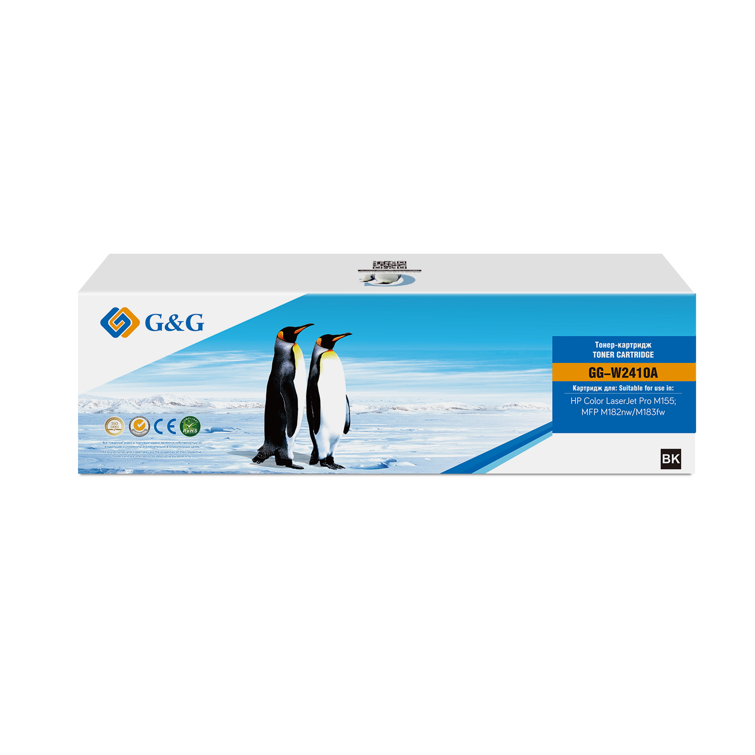 

Картридж GG-W2410A Cartridge G&G for HP CLJ Pro M155;M182nw/M183fw, with chip (1050), GG-W2410A