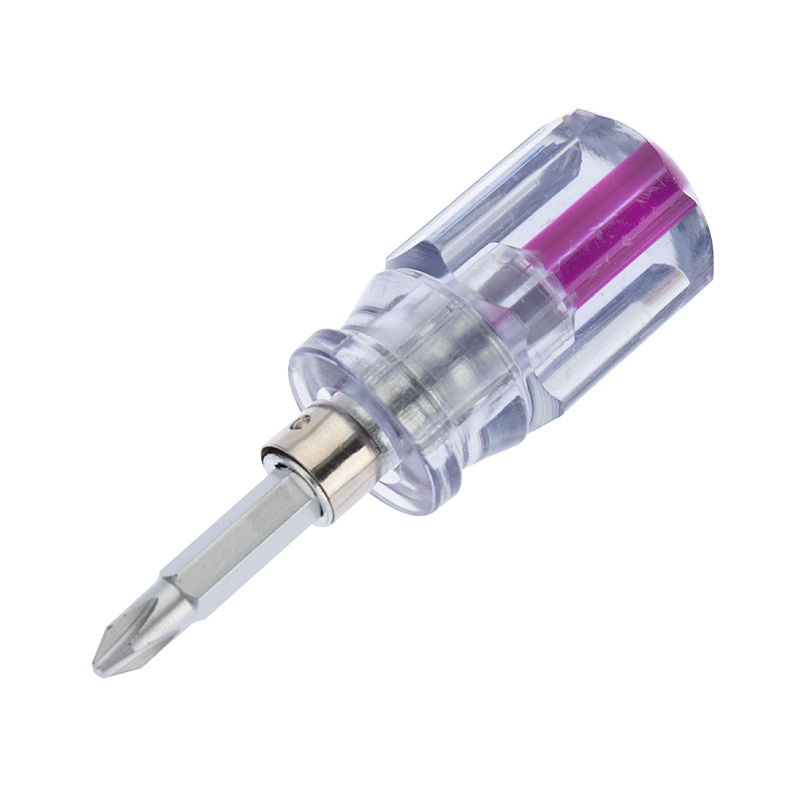 

Отвертка Rexant 12-4743 комбинированная, прозрачная рукоятка, двухсторонний стержень 40 мм (крестовая PH 2, шлицевая SL 6 мм), 12-4743