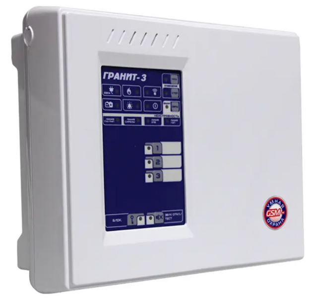 Прибор приёмно-контрольный Сибирский Арсенал Гранит-3А GSM и управления охранно-пожарный c GSM коммуникатором