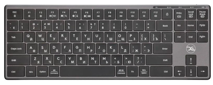 

Клавиатура Wireless xGhost Blade TKL ультратонкая, 89 клавиш, ножничные переключатели, Space Grey, Blade TKL