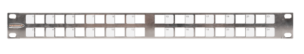 Изображение товара Патч-панель NikoMax NMC-RP24-BLANK-AN-1U-MT на 24 порта