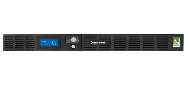 Источник бесперебойного питания CyberPower OR600ELCDRM1U line-Interactive, 600VA/360W USB/RS-232/SNMPslot /RJ11/45 (4+2 IEC С13)