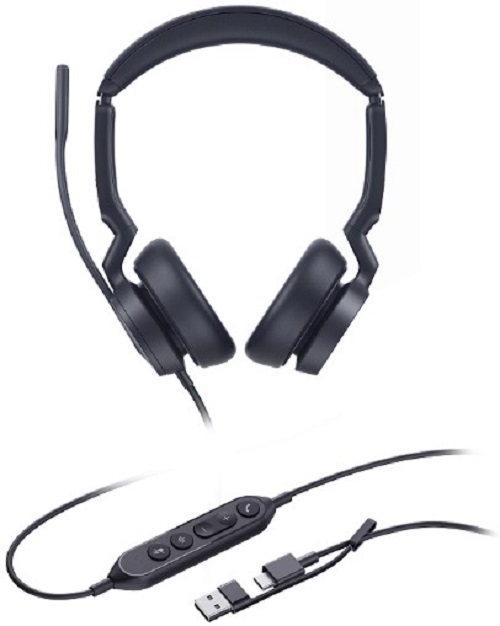 

Гарнитура проводная Yealink UH46 Dual UC USB-C/A HD звук, LED-индикатор, UH46 Dual UC USB-C/A