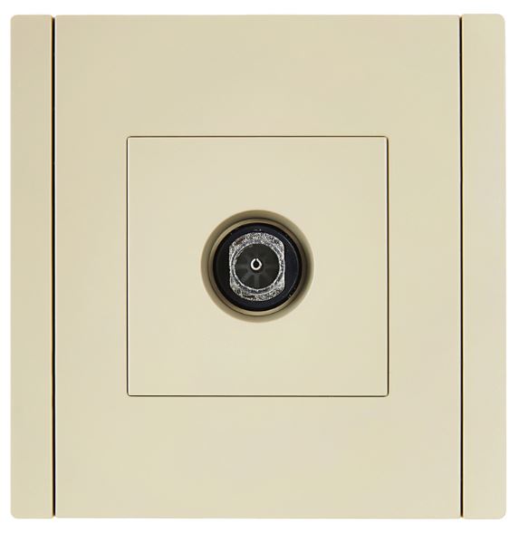 

Розетка телевизионная оконечная IEK FP-A10-O-K10 FORTE&PIANO FP428 ваниль, FP-A10-O-K10