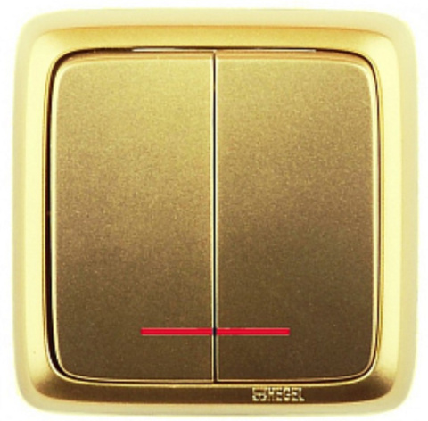 Изображение товара Двухклавишный выключатель HEGEL ВА16-154-07 для электросетей