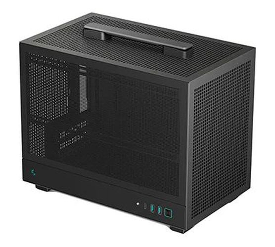 

Корпус mini-ITX Deepcool CH160 MESH без БП, боковая панель из закалённого стекла, 2*USB 3.0, USB Type-C, CH160 MESH