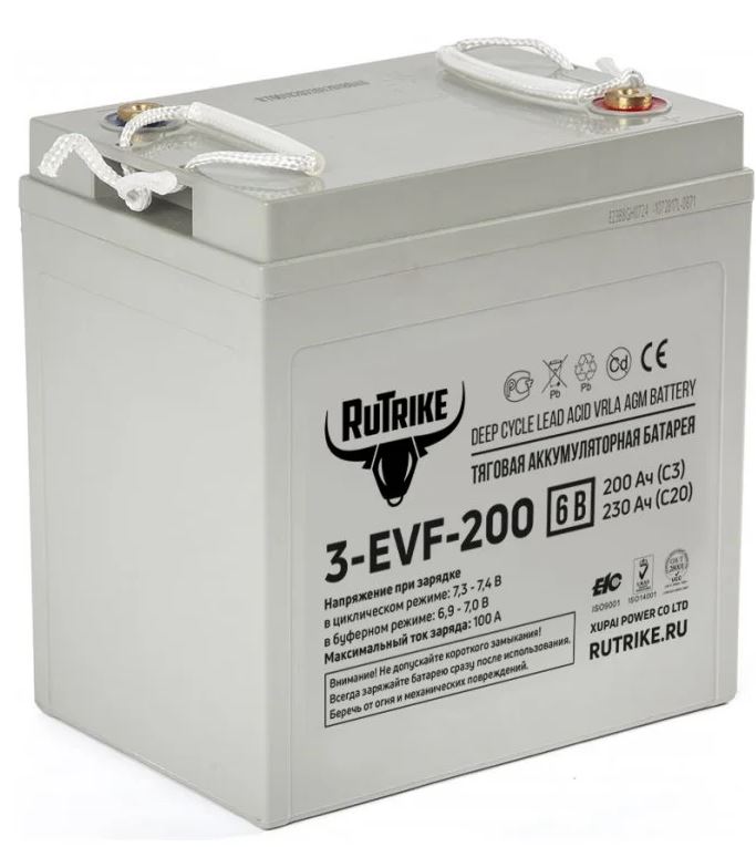 

Аккумулятор WBR 3-EVF-200 тяговый, 200Ач, 6В, 3-EVF-200