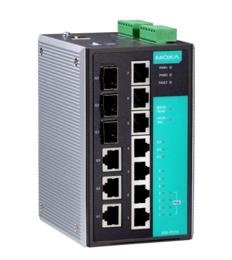 Изображение товара Коммутатор PoE MOXA EDS-P510