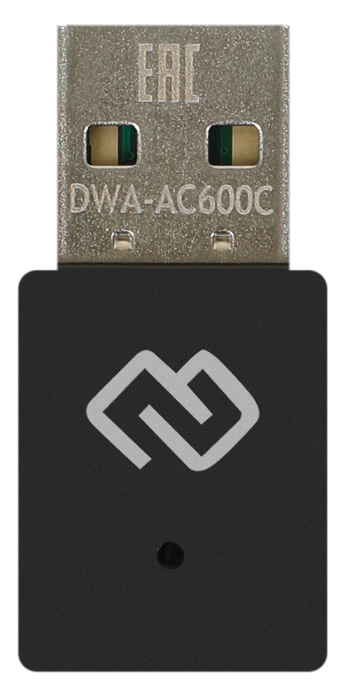 

Сетевой адаптер Digma DWA-AC600C Wi-Fi USB 2.0 (ант.внутр.) 1ант., DWA-AC600C