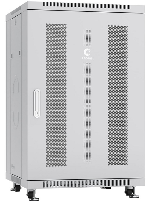 

Шкаф напольный 19", 18U Cabeus ND-05C-18U60/60 600x600x988mm (ШхГхВ) передняя и задняя перфорированные двери, ручка с замком, цвет серый (RAL 7035), ND-05C-18U60/60