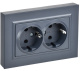 фото Розетка двухместная с заземлением  IEK BR-R28-16-K35-F в Санкт-Петербургe