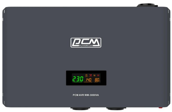 Изображение товара Стабилизатор напряжения Powercom WM-3000VA релейный настенный