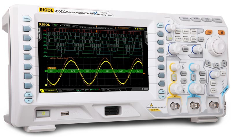 

Осциллограф Rigol MSO2302A-S 300MHz, 2CH, 2GSa/s, 16CH LA, 2CH 25MHz AFG, MSO2302A-S