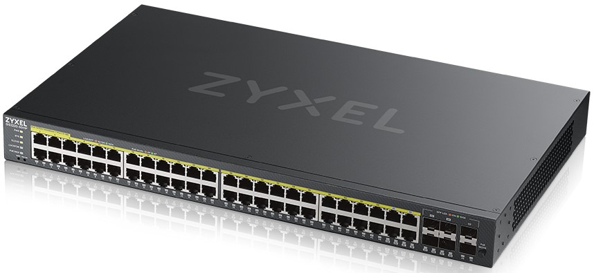 

Коммутатор ZYXEL NebulaFlex Pro GS2220-50HP GS2220-50HP-EU0101F L2, PoE+, rack 19", 44xGE PoE+, 4xCombo (SFP/RJ-45 PoE+), 2xSFP, бюджет PoE 375 Вт, ав, NebulaFlex Pro GS2220-50HP