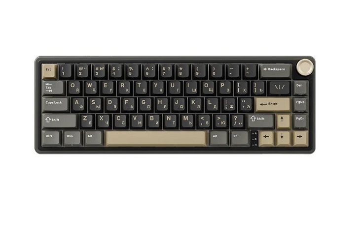 

Клавиатура проводная Royal Kludge R65 6935280823954 механическая, 66 клавиш, RK Brown, цвет: черный, R65