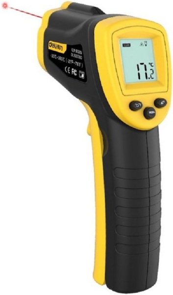 Изображение товара Инфракрасный пирометр Deli DL333380 - бесконтактный термометр для точных измерений