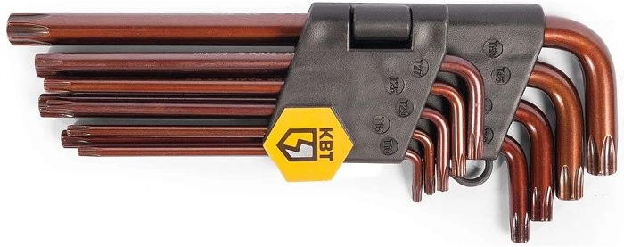 

Набор ключей КВТ 82178 TORX КТ-9-S2 (Т10-Т50) серия KBT-PROFESSIONAL, 82178