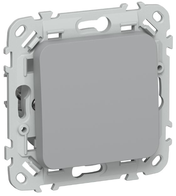 

Переключатель перекрестный IEK FI-V13-0-10-K03 FLITE 1-клавишный 10А ВС71-1-0-ФлС серый, FI-V13-0-10-K03