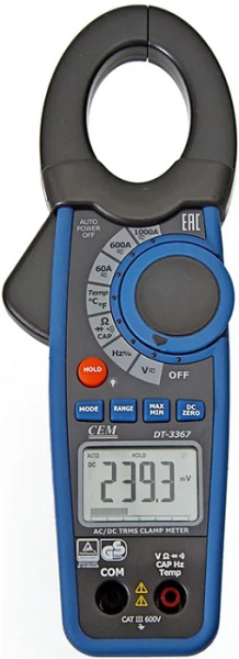 Изображение товара Токоизмерительные клещи CEM DT-3367 - профессиональный измерительный прибор