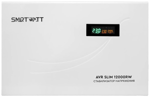 Изображение товара Стабилизатор SmartWatt AVR SLIM 12000RW для защиты оборудования
