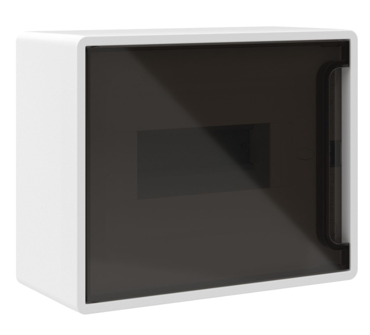 

Щит распределительный навесной DKC F08W1WD 8 мод FRAME, белый, с тонированной дверцей, с 2 шинами PEN на 6 и 8 отв., F08W1WD