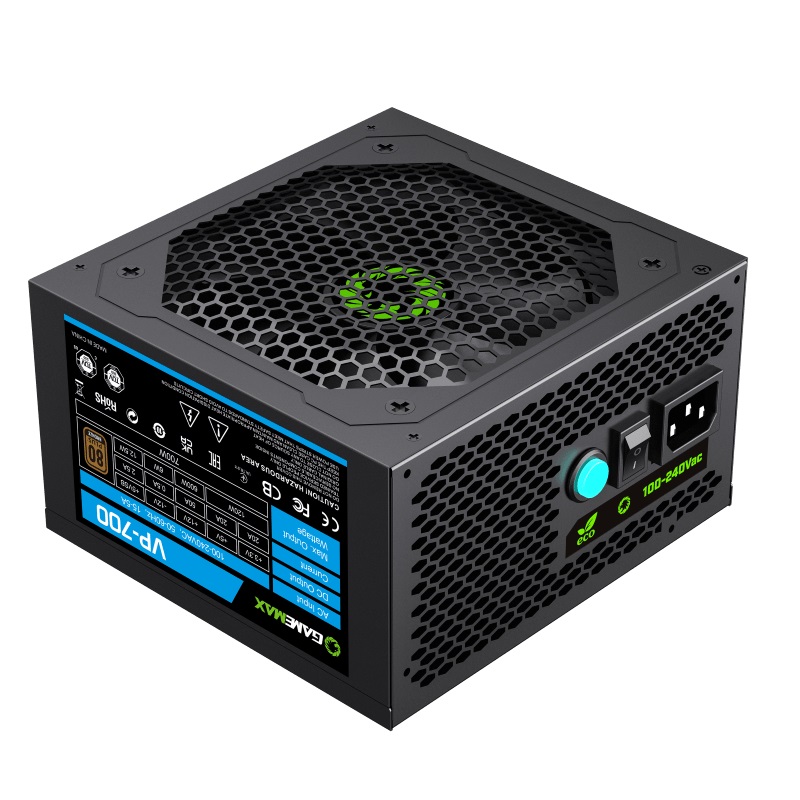 

Блок питания ATX GameMax VP-700 700W, APFC, 80+, 120mm fan, Ultra quiet, VP-700