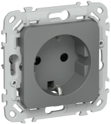 фото Розетка с заземлением  IEK FI-R14-16-1-K80