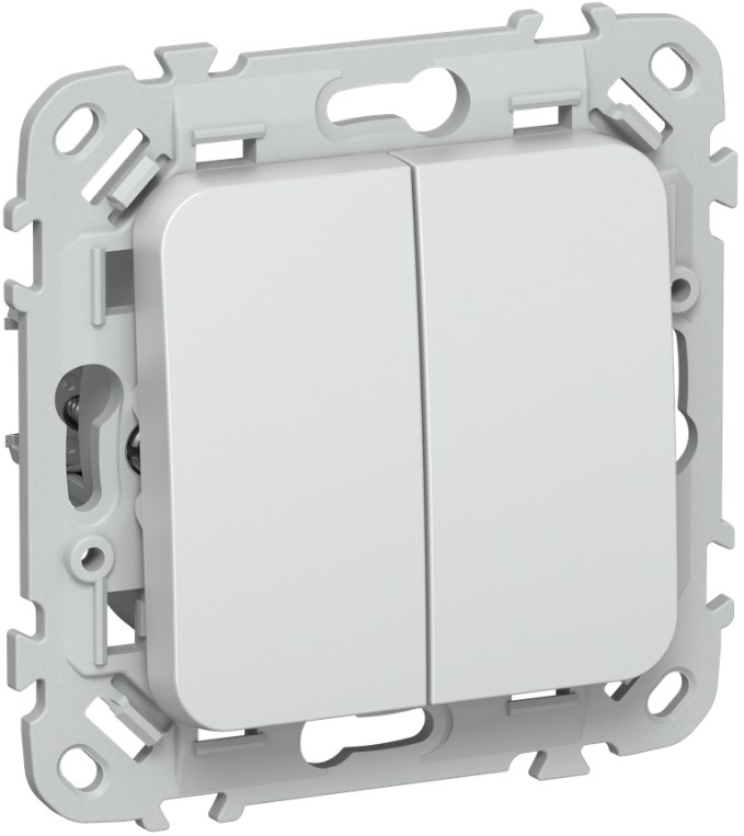 

Переключатель двухклавишный IEK FI-V22-0-10-1-K36 FLITE 10А ВС62-1-0-ФлЖ жемчуг, FI-V22-0-10-1-K36