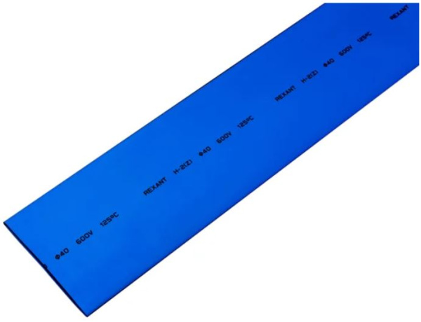 Изображение товара Термоусадочная трубка Rexant 24-0006, синяя, 1 м