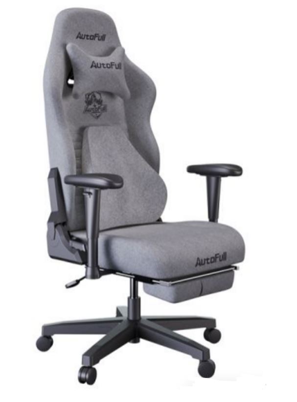 

Кресло игровое AutoFull AF083GB серия C3, с поддержкой для ног, цвет: серый, AF083GB