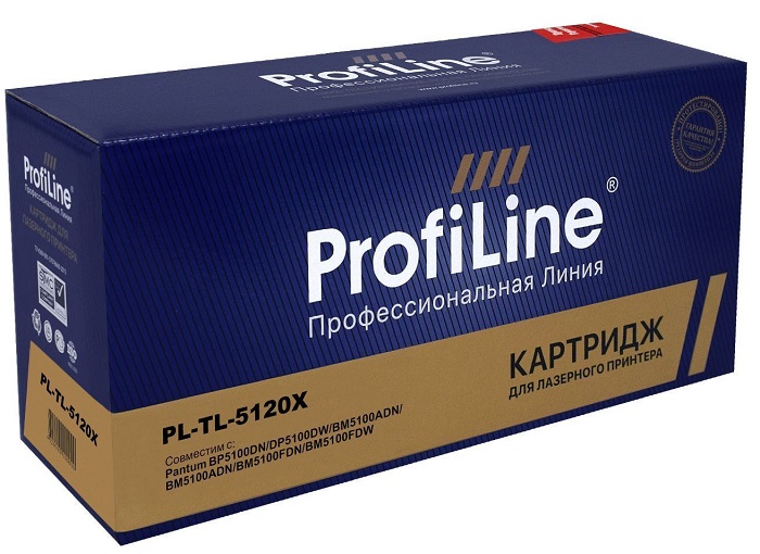 

Картридж ProfiLine PL_TL-5120X для принтеров Pantum BP5100DN/DP5100DW/BM5100ADN/BM5100ADN/BM5100FDN/BM5100FDW 15000 копий, PL_TL-5120X