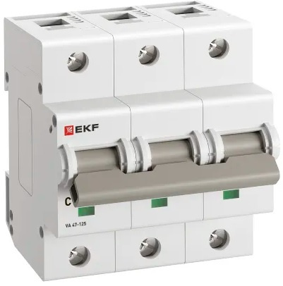 Изображение товара Автоматический выключатель EKF mcb47125-3-25C 25А 400В IP20 Модульный PROxima