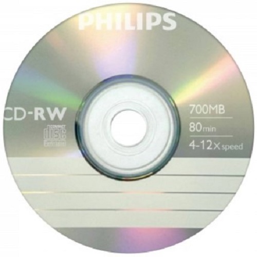 Диск CD-RW Philips CW7D2PE01/97 700 Mb, 12х, Бум.конверт (1)