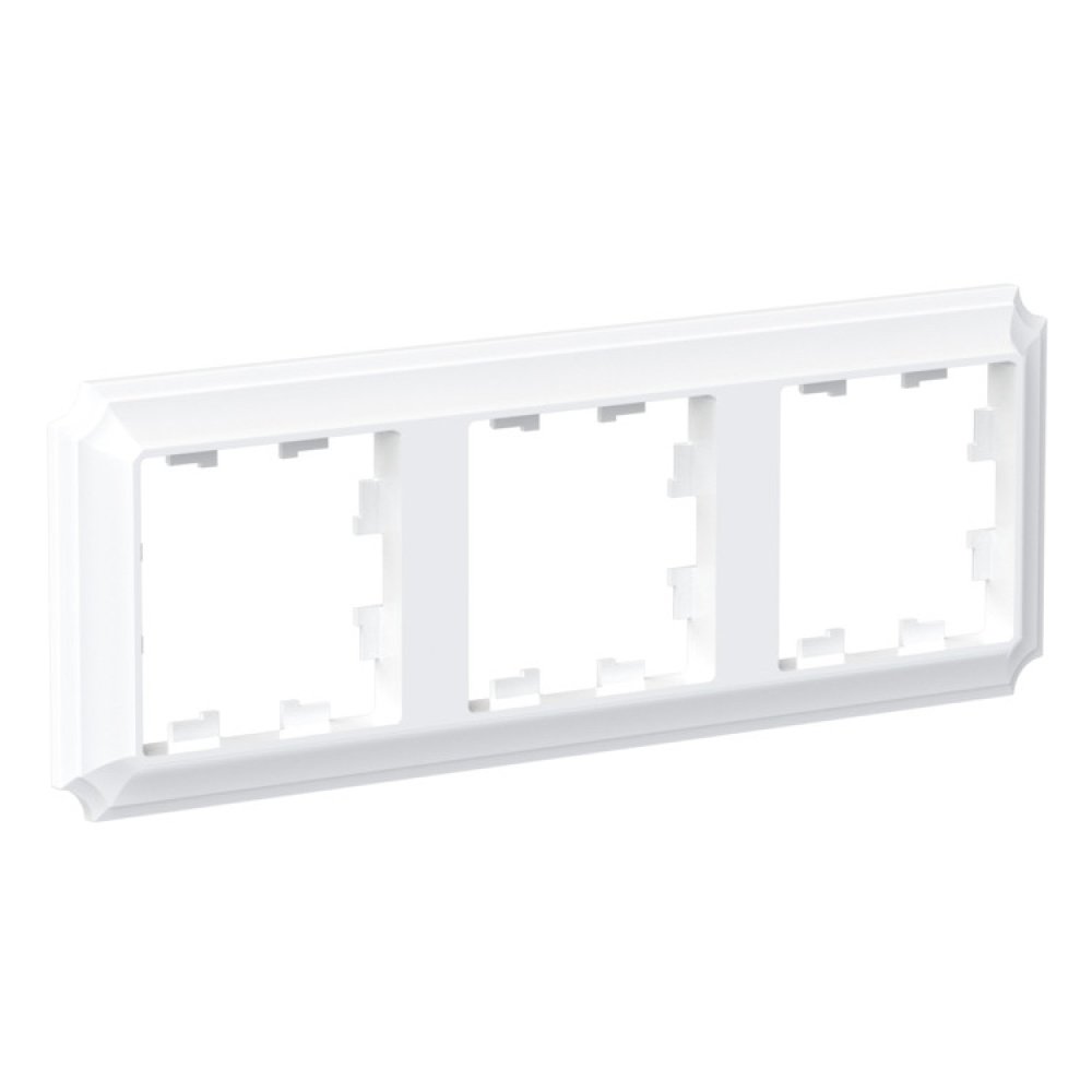 

Рамка тройная Systeme Electric ATN100103 AtlasDesign ANTIQUE универсальная, Белый, ATN100103