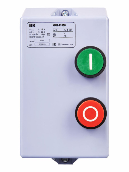 Изображение товара Контактор IEK KKM16-018-380-00 для автоматического управления электросетями