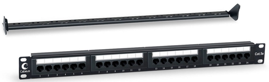 фото Патч-панель  Cabeus PL-24-Cat.5e-Dual