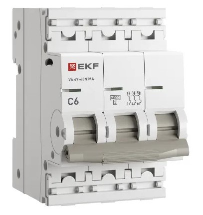 Изображение товара Автоматический выключатель EKF M63MA636D