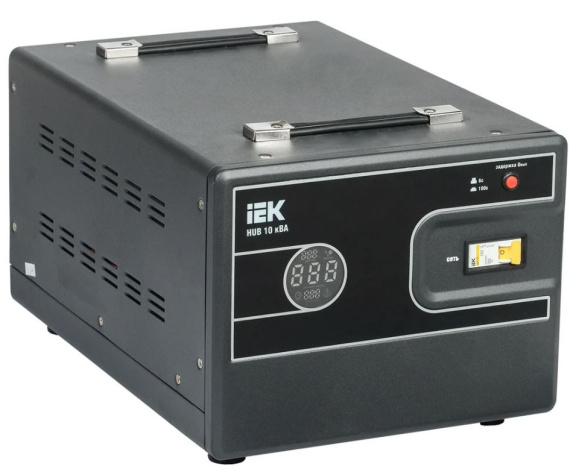 Изображение товара Стабилизатор напряжения IEK IVS21-1-010-13 10000 ВА для дома и промышленности