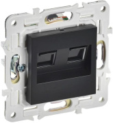 фото Розетка компьютерная IEK SK-K20-1-K02