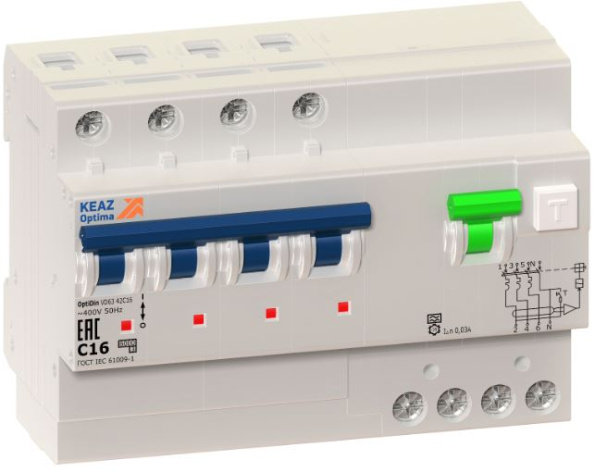 Изображение товара Автомат дифференциальный КЭАЗ 103491