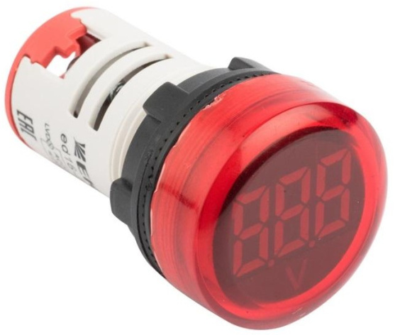 Изображение товара Индикатор EKF ED16-22VD-R с защитой IP54 22 мм красный