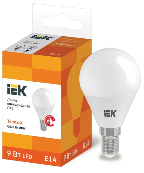 фото Лампа светодиодная IEK LLE-G45-9-230-30-E14 в Уфе