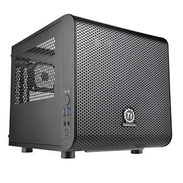 

Корпус mini-ITX Thermaltake Core V1 CA-1B8-00S черный, без БП, 2xUSB3.0, audio, Core V1