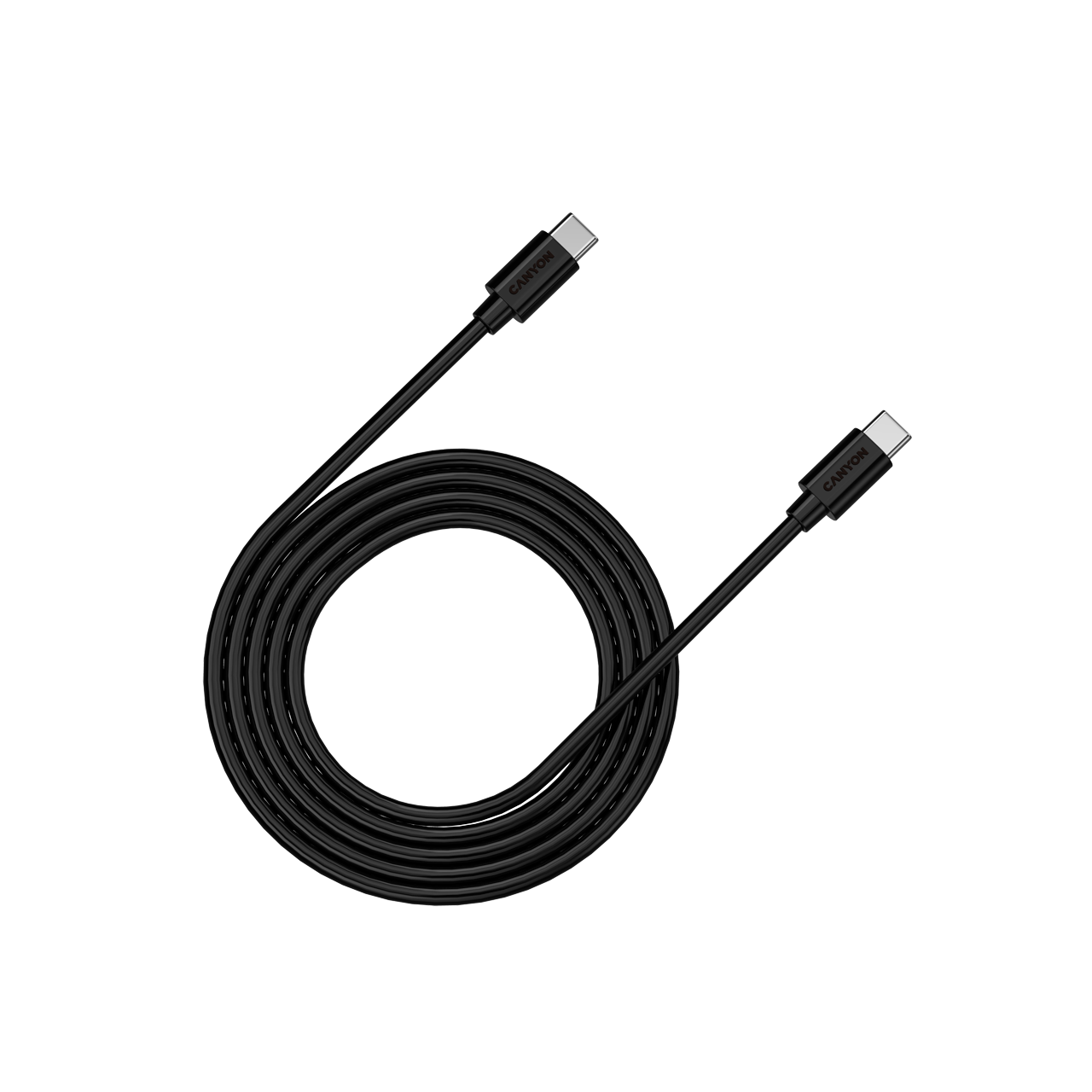 

Кабель интерфейсный Canyon C-12 100W, USB Type-C/USB Type-C, 2m, black, C-12