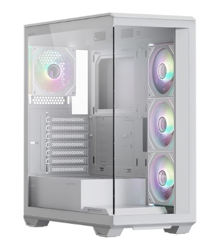 

Корпус ATX Xastra Q600-4FM12A-C10-WH без БП, боковая панель из закалённого стекла, USB 3.0, USB 2.0, Q600-4FM12A-C10-WH